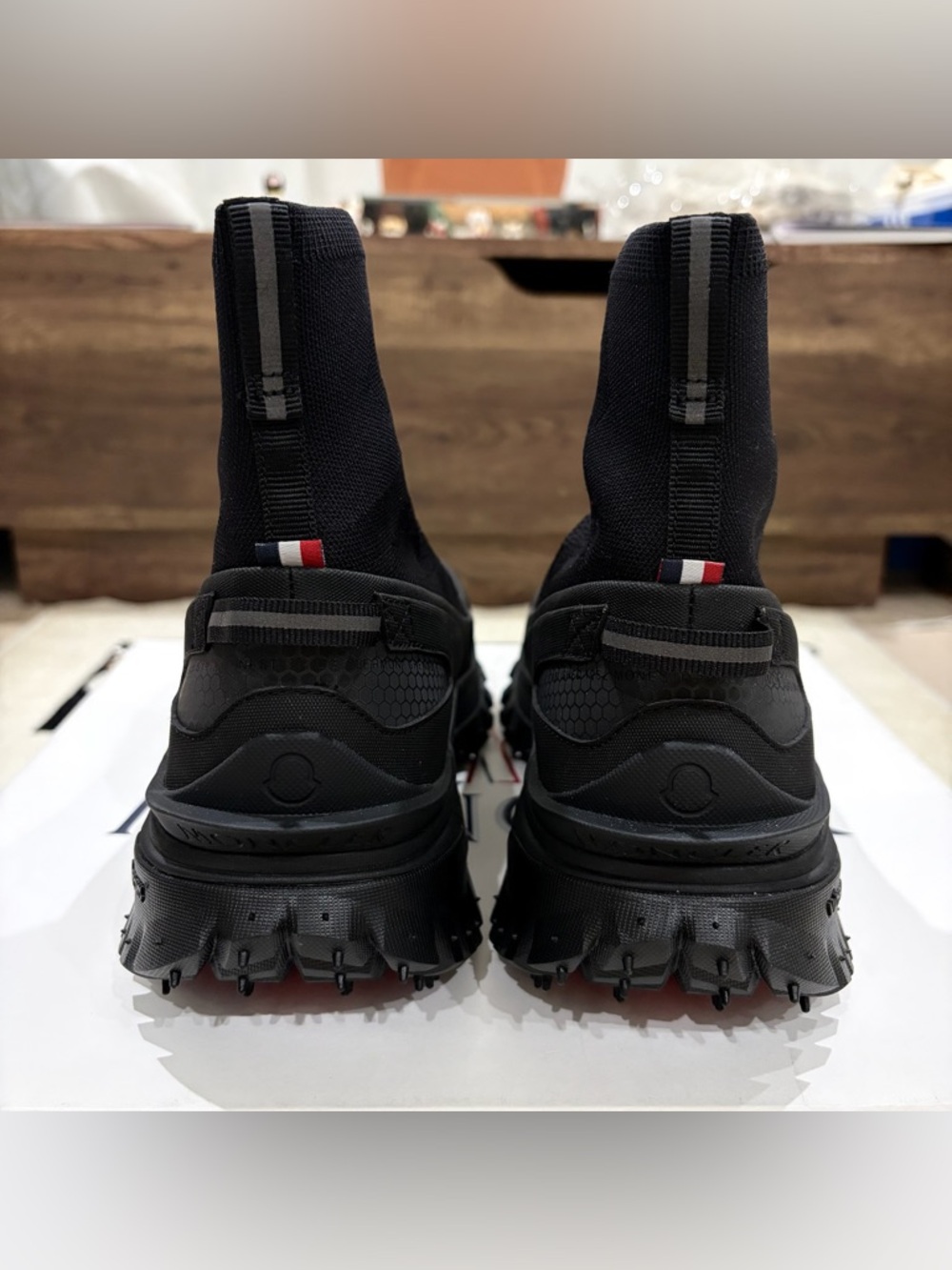 Moncler Trailgrip Knit Sock High Top Sneaker - Picture 4 of 13